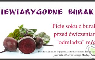 Picie soku z buraka przed ćwiczeniami “odmładza” mózg