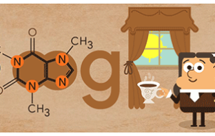 Dietetyczny Google Doodle – pamięci odkrywcy kofeiny :)