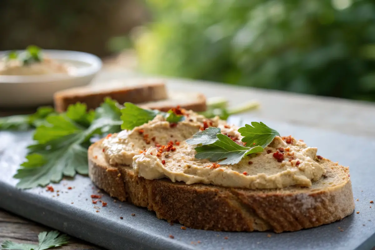 hummus chleb